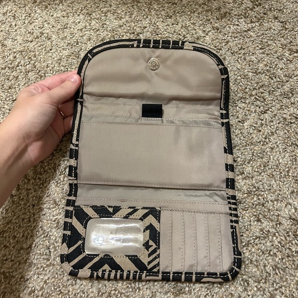 Kavu Big Spender Tri-Fold Wallet “Psychedelic Trip” Canvas Travel Outdoor  Black - Picture 3 of 9